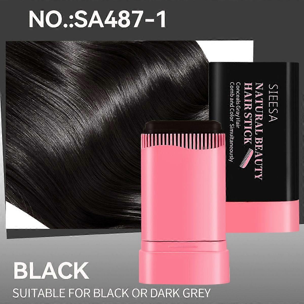 Safe and Convenient Comb Hair Dye,2-in-1 Comb Instant Hair Dye,Waterproof Sweat-Proof, Non-Permanent Gray Hair Coverage, Portable 3 Colors Hair Color