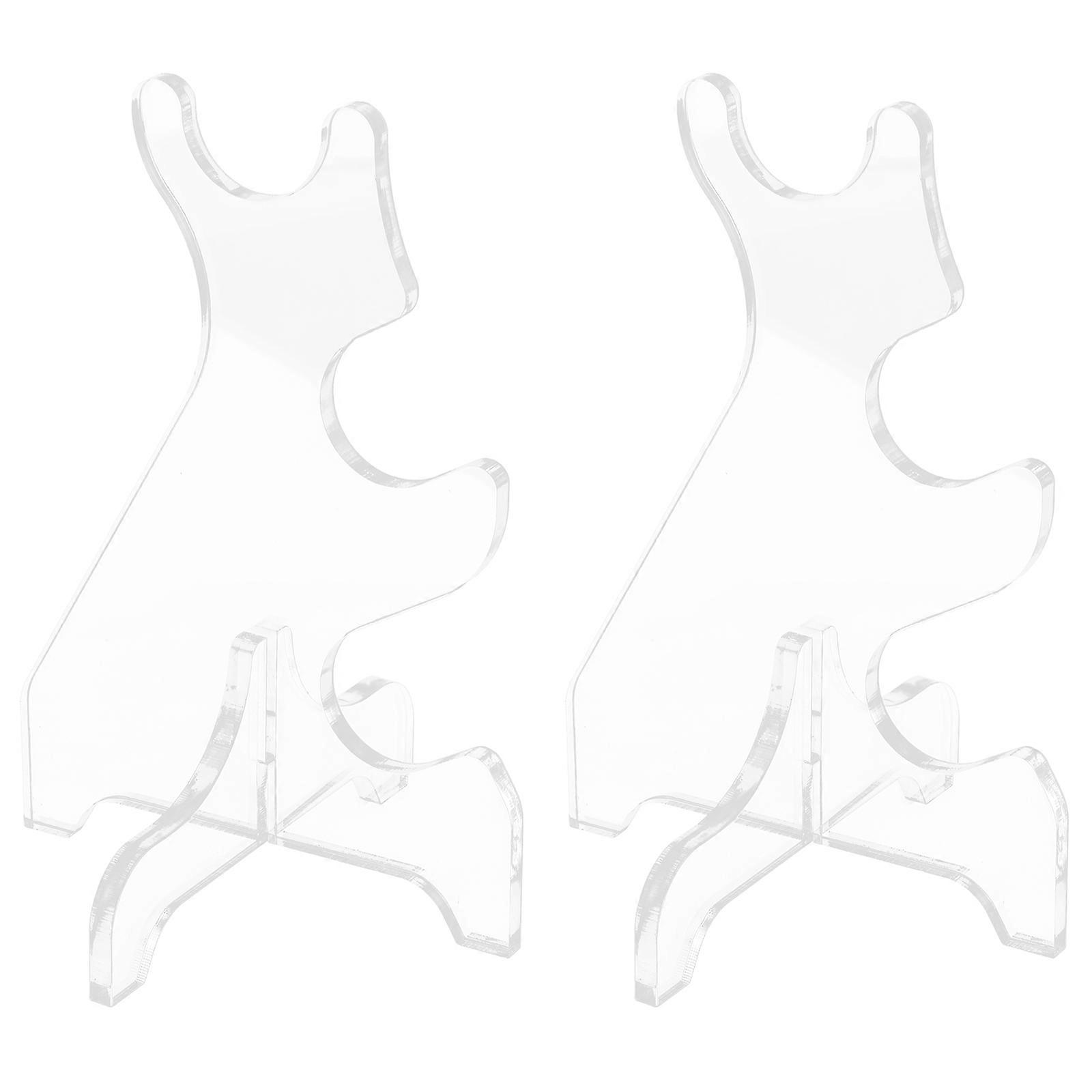 Acrylic Fishing Rod Stand, Non Slip Transparent Holder for Fishing Poles and Accessories, Durable Desktop Rack for Home Decor
