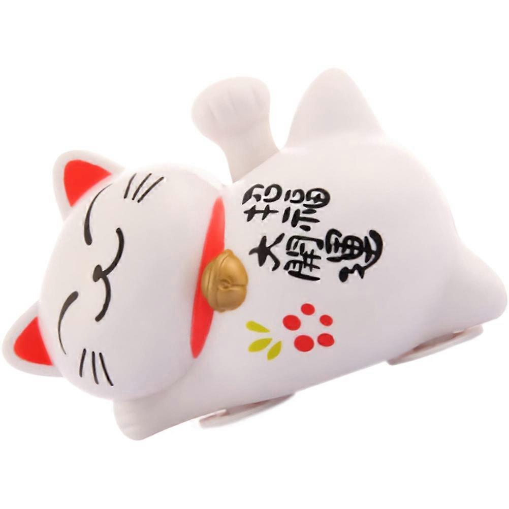 Lucky Kitten Decor Solar Powered Waving Cat Welcoming Cat Ornament Assorted Office 1Pack