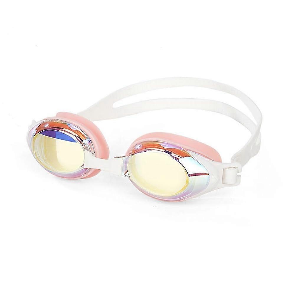 Electroplated Colorful Swimming Goggles (Pink Colorful)