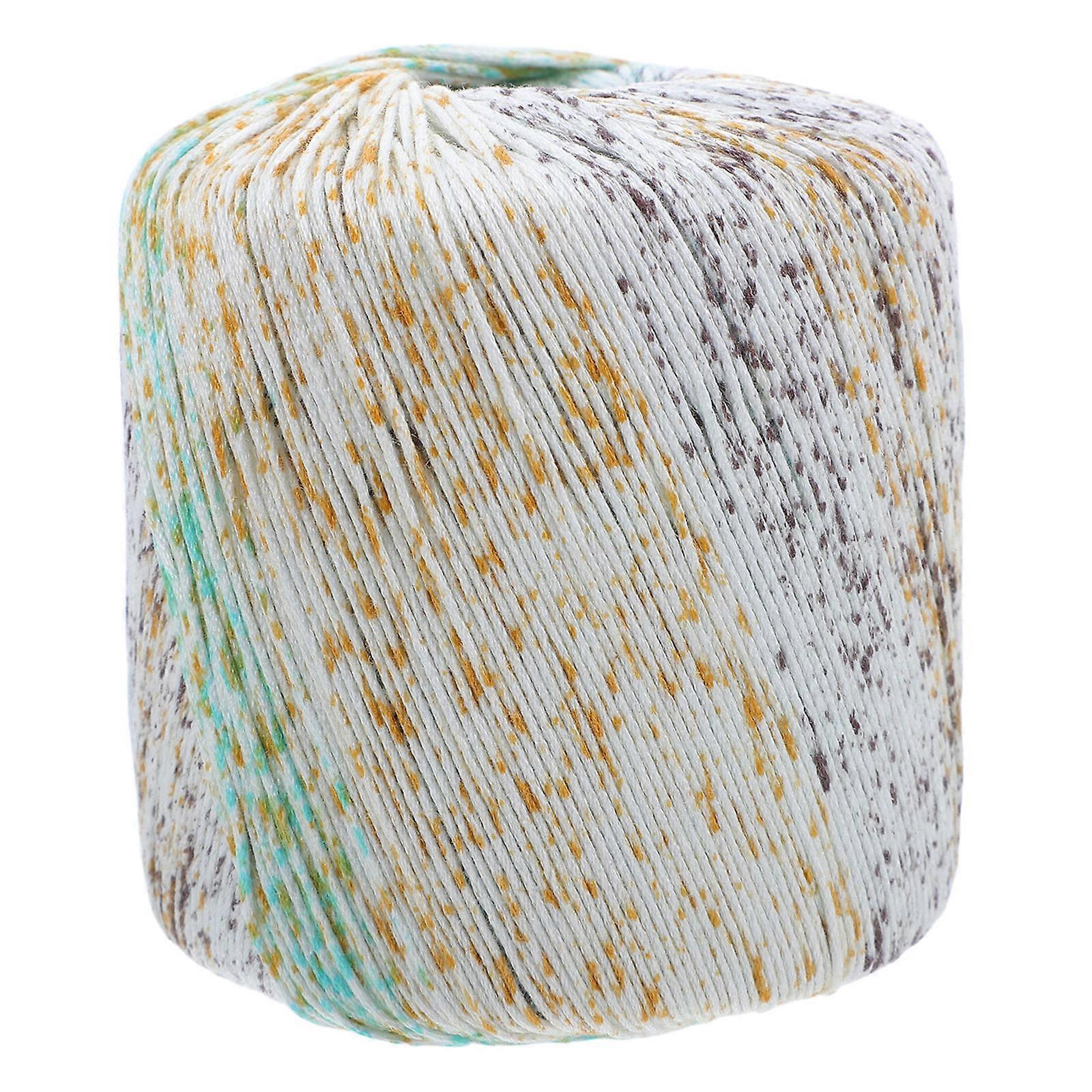 Mercerized Cotton Yarn for Crocheting, Knitting & DIY Crafts Fine Woven Thread for Versatile Projects, Beginners & Bag Making Shi Qing Color