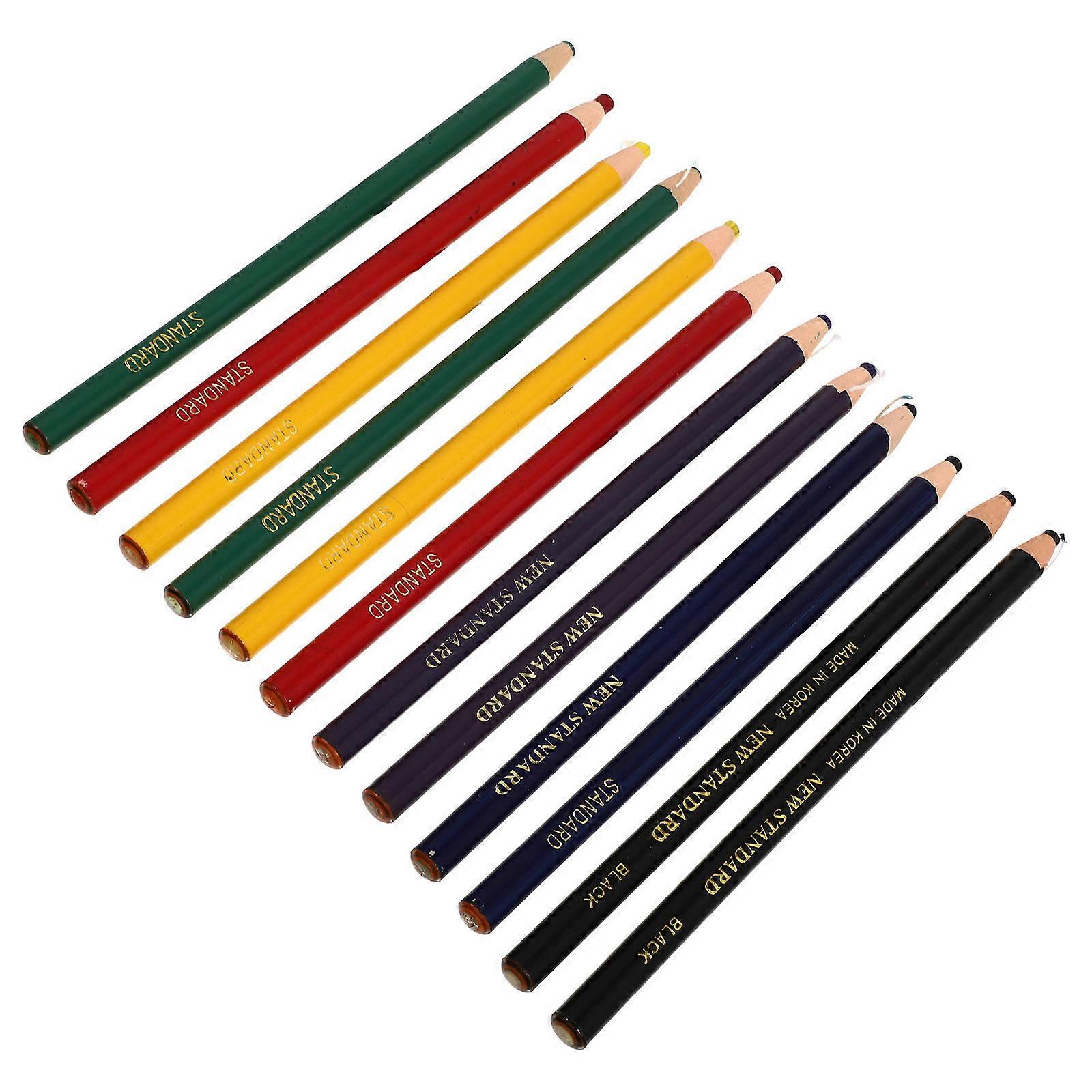 Practical Marker Pens for Making Cloth with Synthetic Material Assorted Color 12Pcs