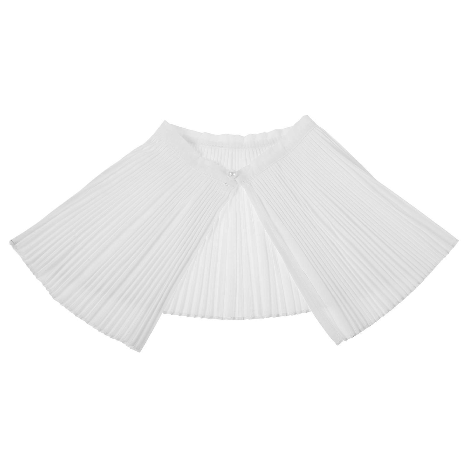 Sophisticiented Accordion Pleat Neck Cape for Women, Versatile Shawl Overlay for Spring, Summer, Autumn Wear