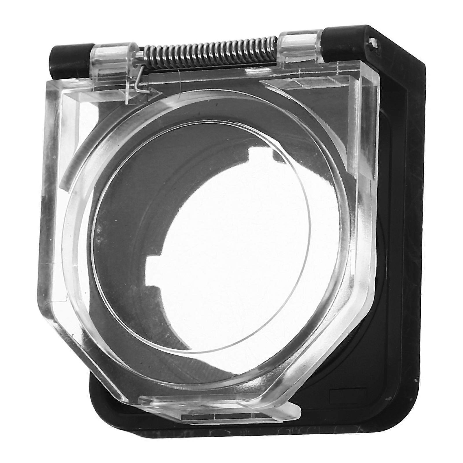 Socket Cover Spring Loaded Plastic Round Shape For Household Appliance Switch Dust Protection 1Pcs