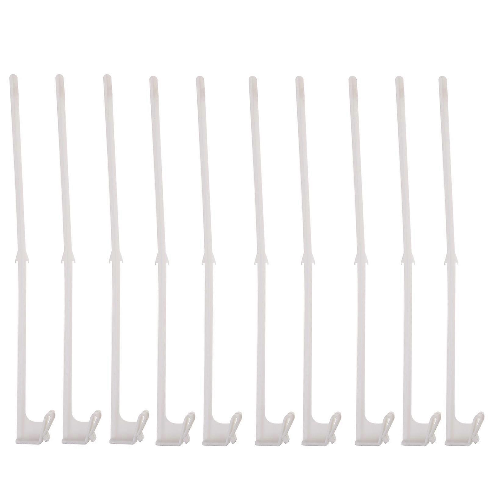 White Plastic Car Window Flagpoles with Clipon Design for Easy Installation on Vehicles