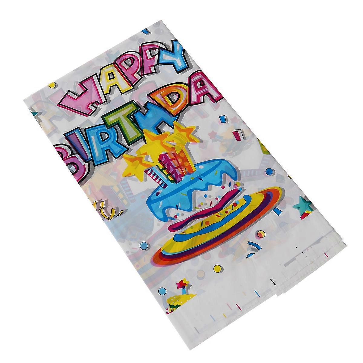 Waterproof Rectangular Tablecloths Plastic Picnic Table Covers 108x180cm Multi Color 1Set