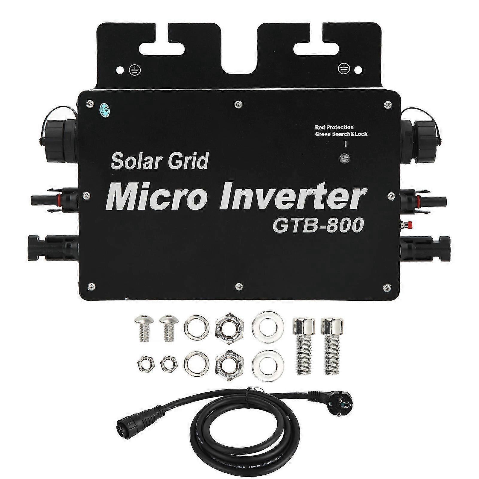 800W Micro Grid Tie Inverter Waterproof MPPT Solar Power Inverter WIFI APP Monitoring Solar Inverter EU Plug 230V