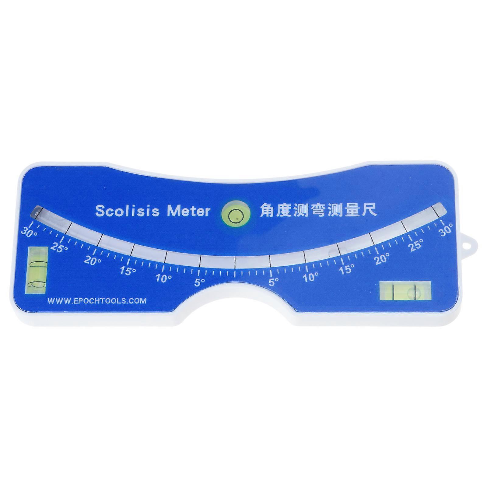 Scoliometer, Easy to Use Scoliosis Meter ABS Housing 0 to 30 Degree for Home Use Back and Spine Scoliosis Diagnosis