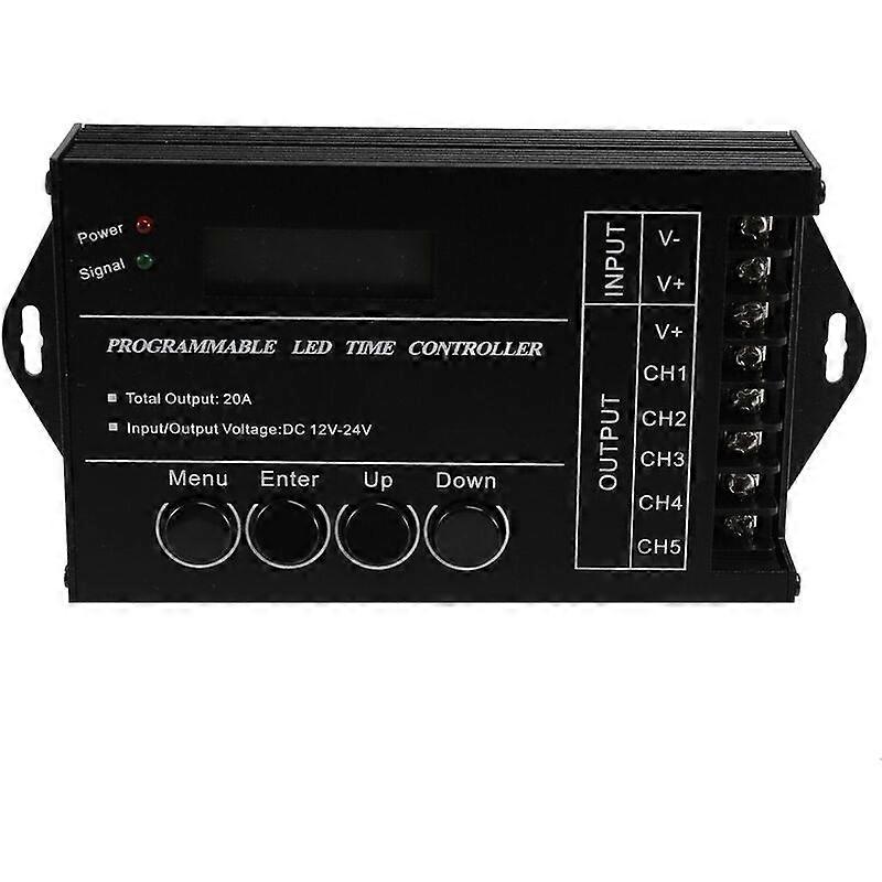 Tc420 Programmable RGB LED Time Controller DC4V-24V 5-Channel LED Time Dimmer