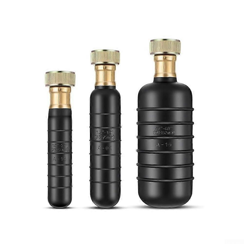 3-Piece Drain Bubble Set - Rubber Construction For Powerful Clog Clearing, Universal Fit For Various Drain Sizes