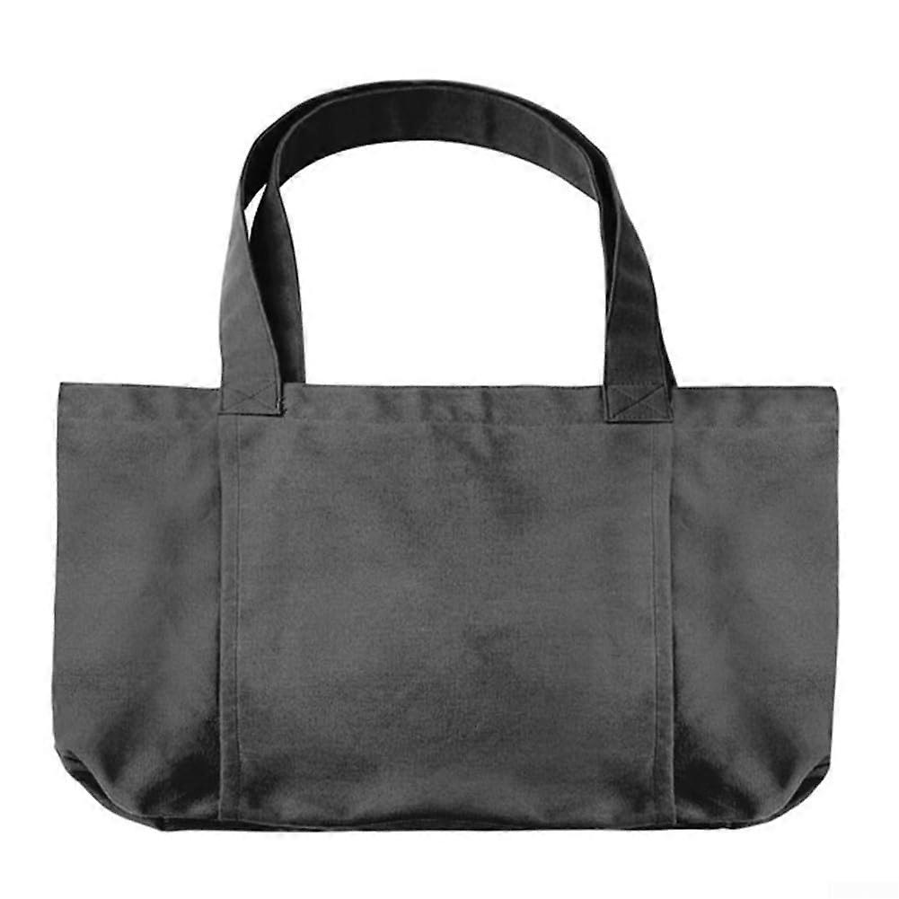 Simple yet functional canvas tote bag for all your fitness needs, black