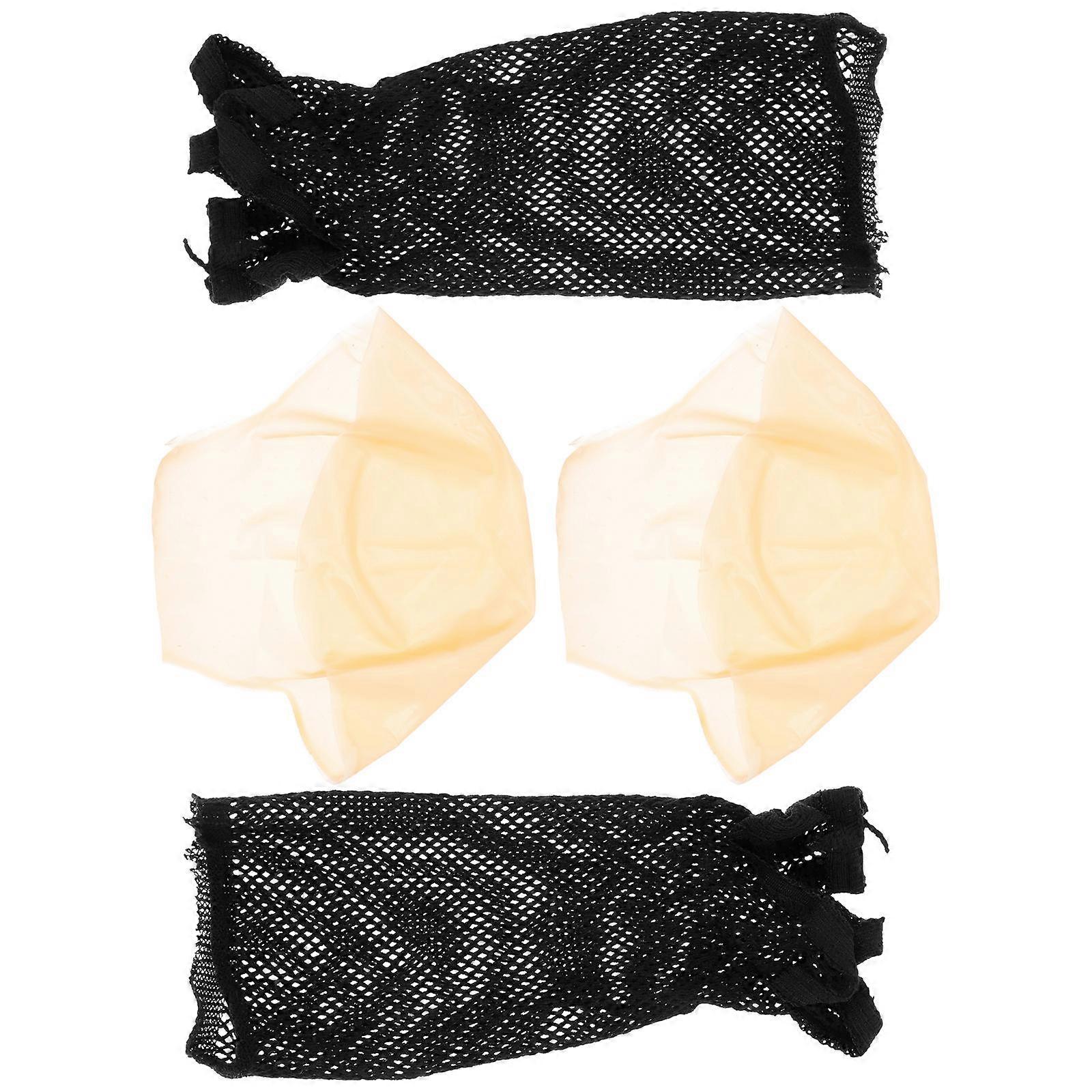 Latex Bald Caps Cosplay Supplies Realistic Effect Headwear For Masquerade Parties 2Sets