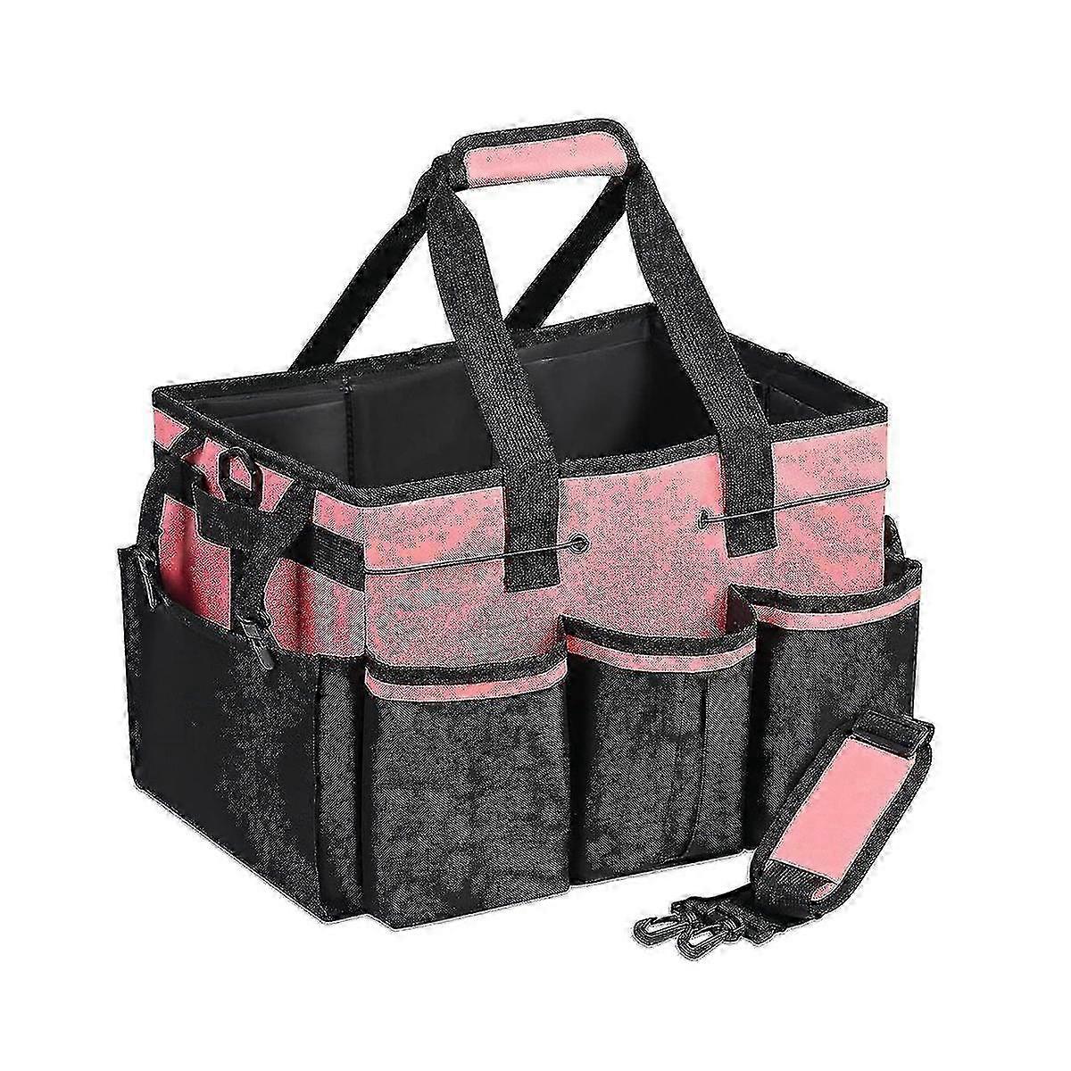 Adjustable Strap Storage Bag for Cleaning Tools, Waterproof Organizer with 4 Compartments