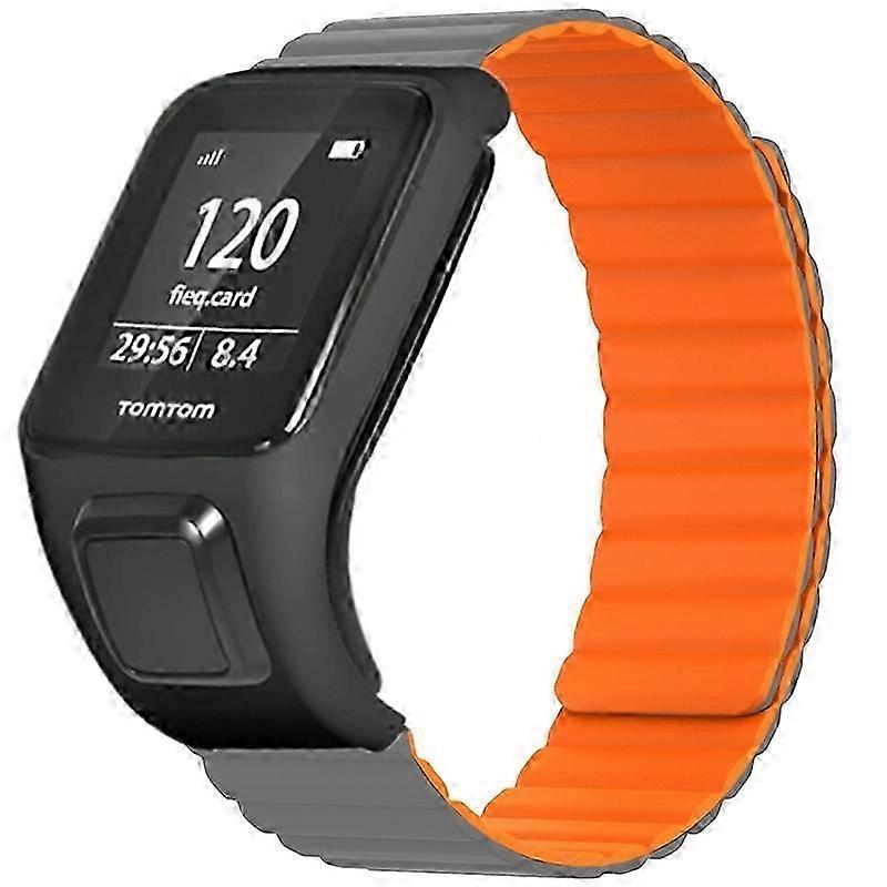 Silicone Magnetic Strap with Case for Compatible Brand Runner 2/3/Spark/Adventurer Watch