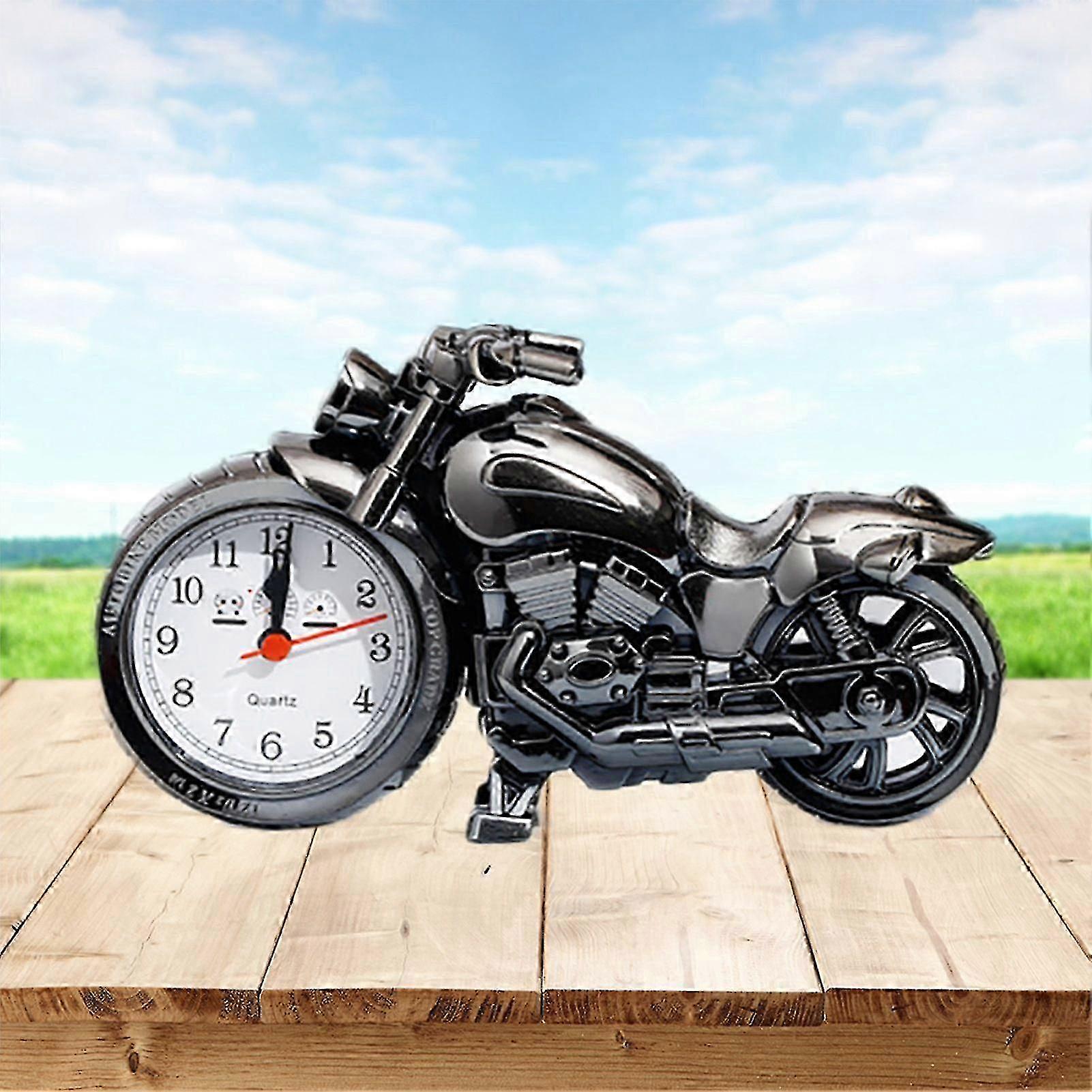 Fashionable Creative Alarm Clock for Students - Motorcycle Inspired Bedside Clock