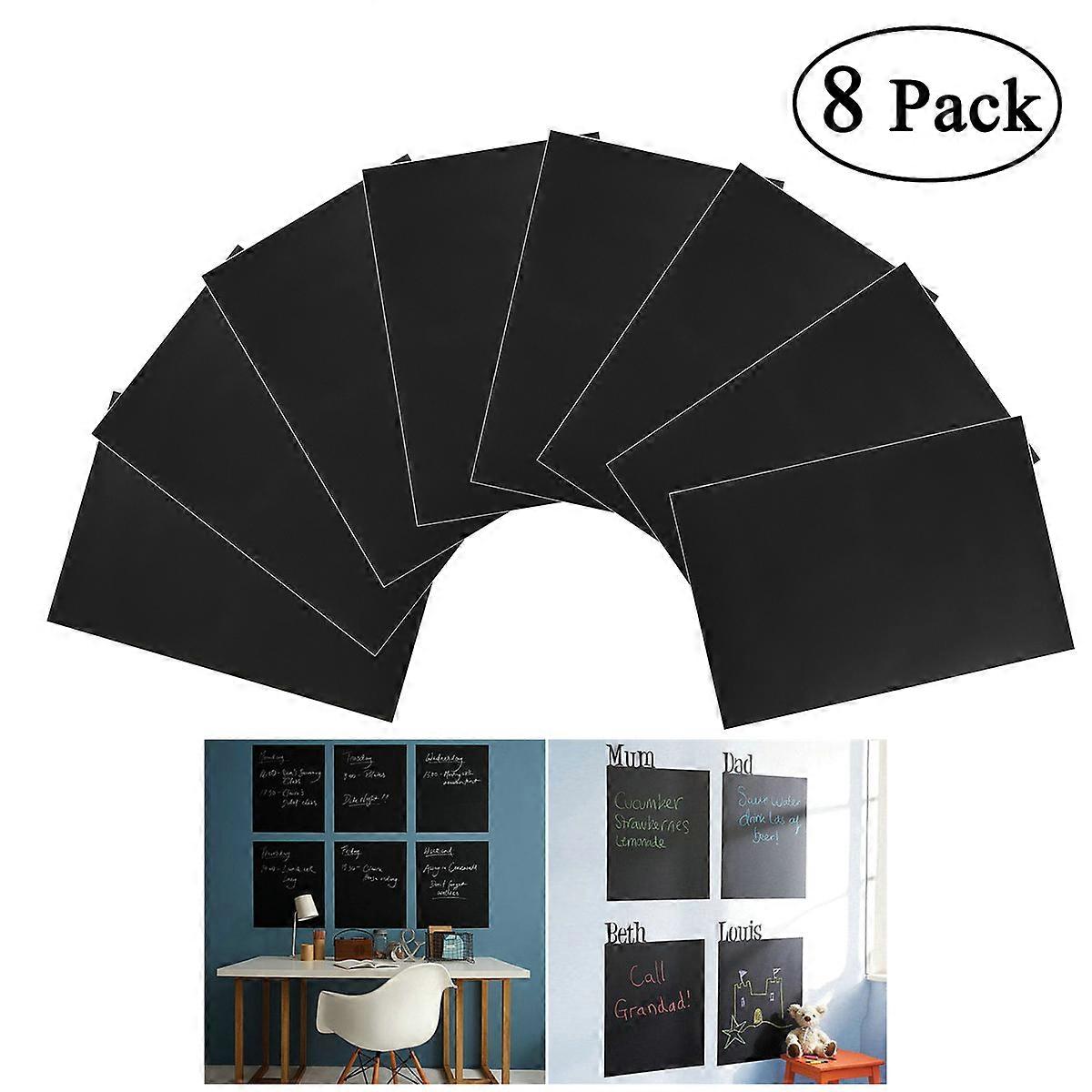 Chalkboard Sheets Nuolux Removable Wall Sticker for Home Use 8Pcs