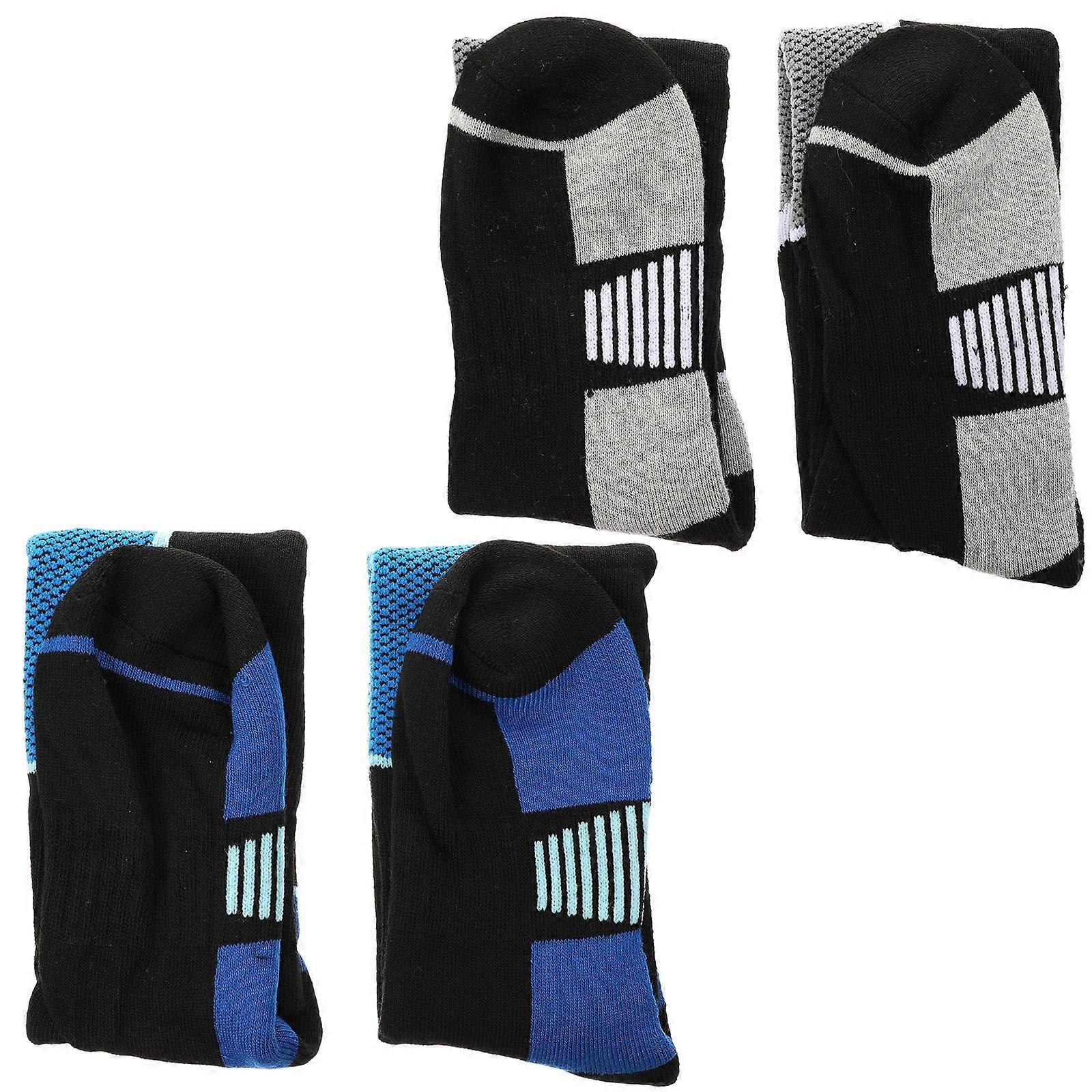 Sweat Releasing Socks Men Boot Socks Running Camping 75 Cotton 2Pairs