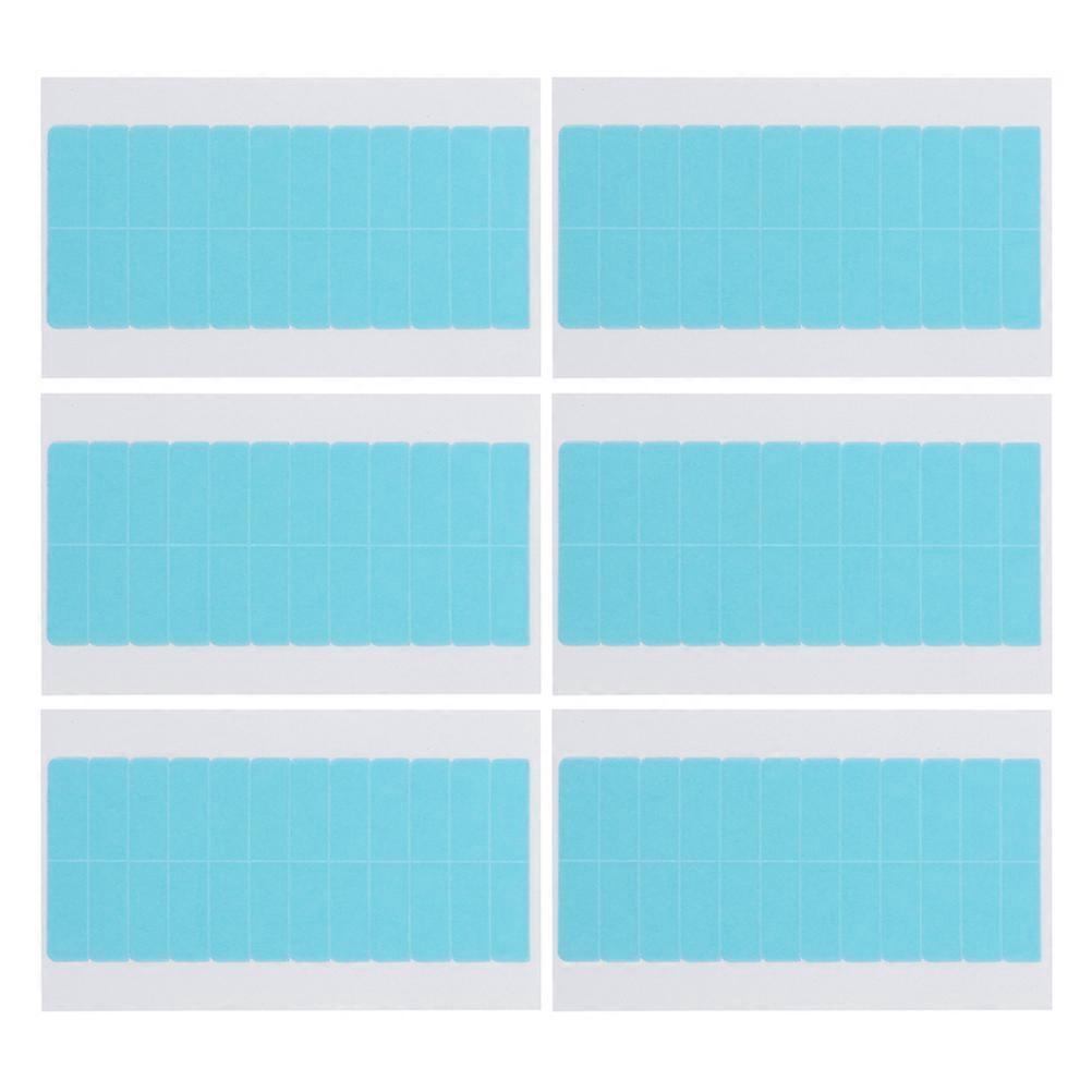6PCS Double Sided Extension Tape for Hair Extensions, PU Material, Strong Grip, Easy DIY Application for Wigs and Hairdressing