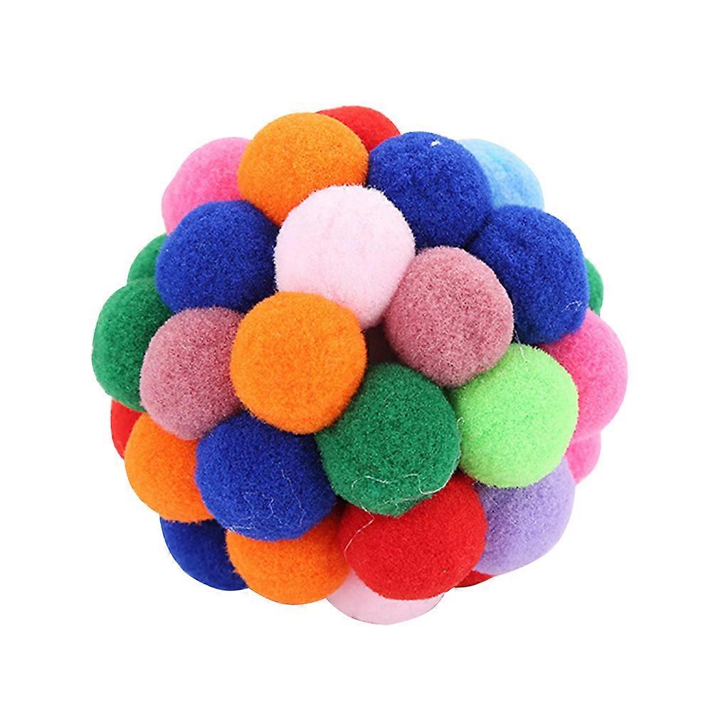 Colorful Bouncy Cat Balls with Bell for Playtime and Training – Random Colors – Interactive Fun for Kittens and Cats