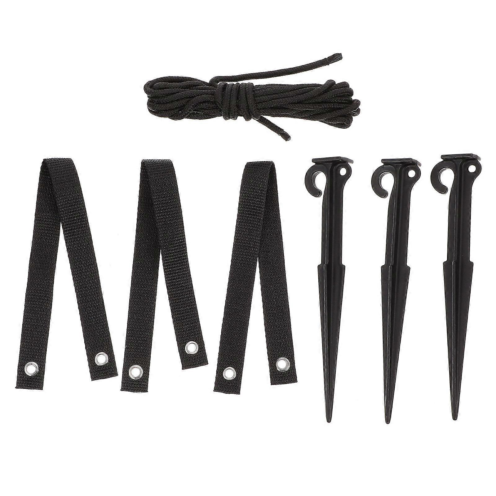 Plant Support Stake Kit for Staking – Includes 12 Stakes and Ties for Netting and Stump Support
