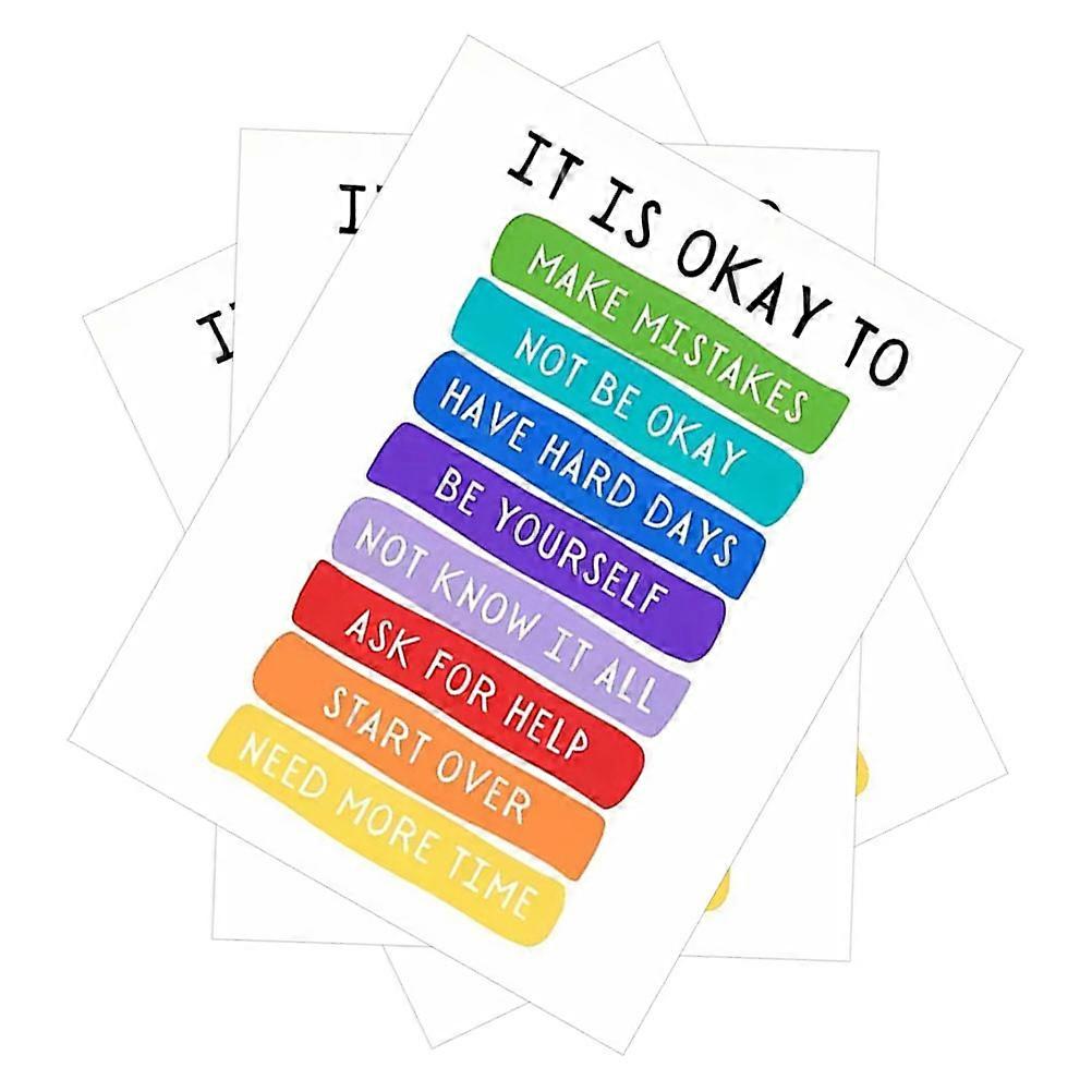 Decorative Motivational Poster Decor For Teachers Classroom Environment 3 Sheets