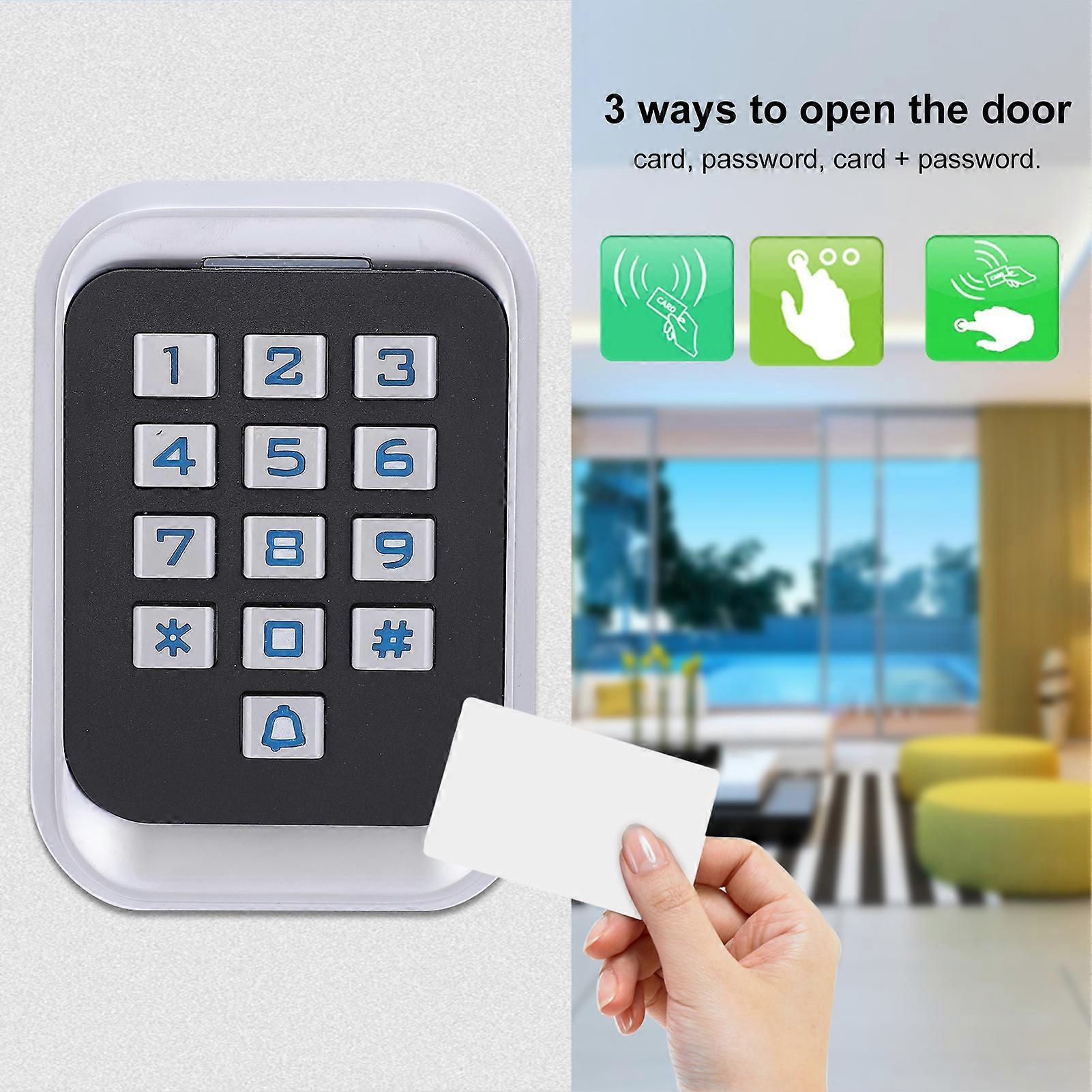 125KHz Access Control RFID Password ID Card Keypad Backlit Support for Wiegand 26