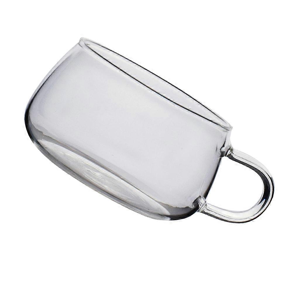 1Pc Heat Resistant Glass Coffee Cup with Handle Cup