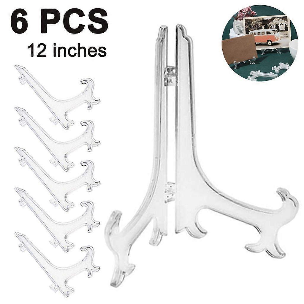 Plastic Easel Board Stand Picture Easel Mini Transparent Easel Stand Coin Book Tablet Art Display Stand Tripod Stand