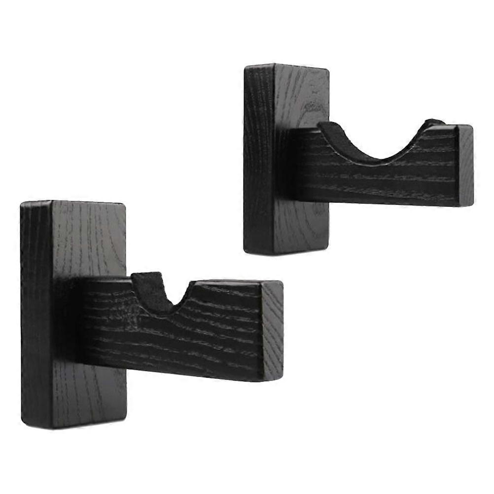 Wooden Baseball Bat Display Stand Wall Mount Rack 2pcs Space Efficient Easy Setup Bat Holder for Living Room Home Decor
