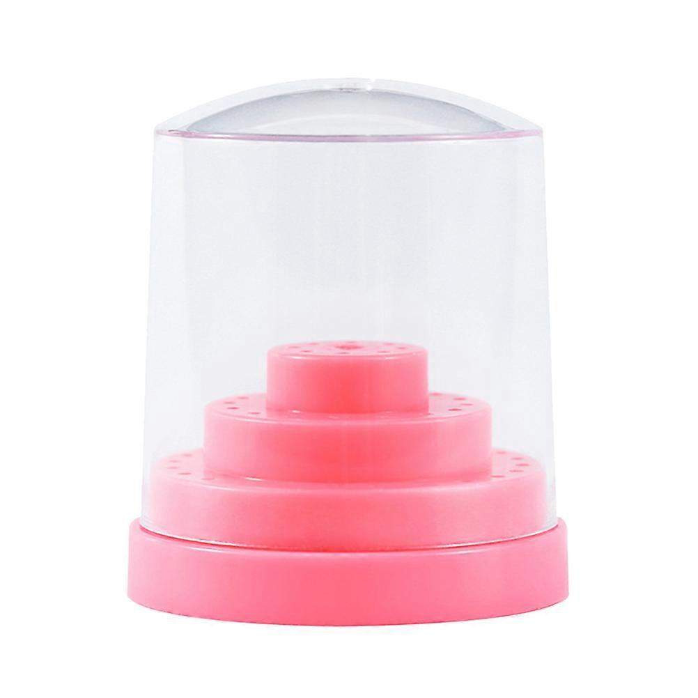 Nail Drill Box Manicure Drill Bits Professional Use ABS 9.5x8x8cm Organization 1Pack