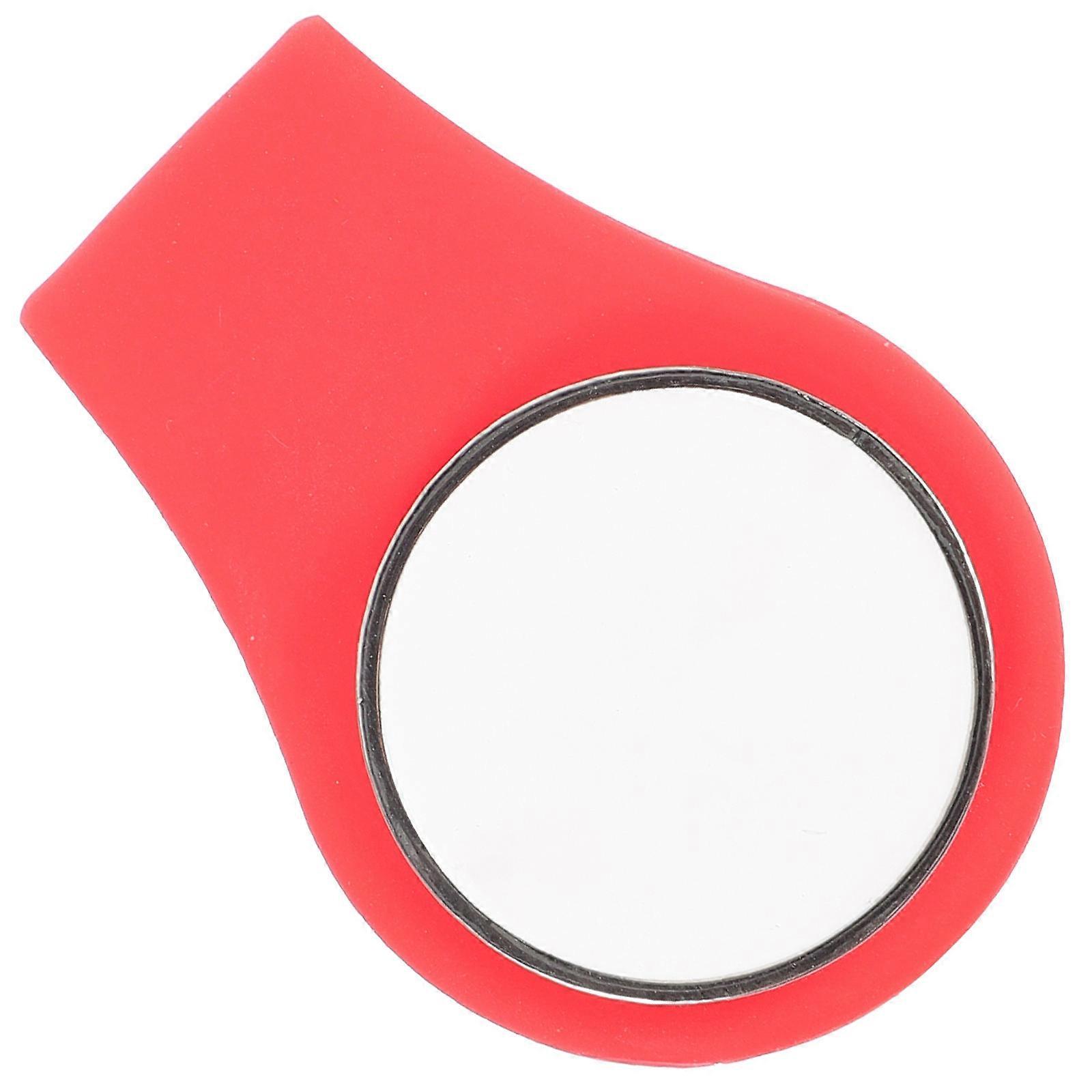 Convenient Golf Marker Portable Ball Marker Magnetic Attachment Red Silicone 1Pcs
