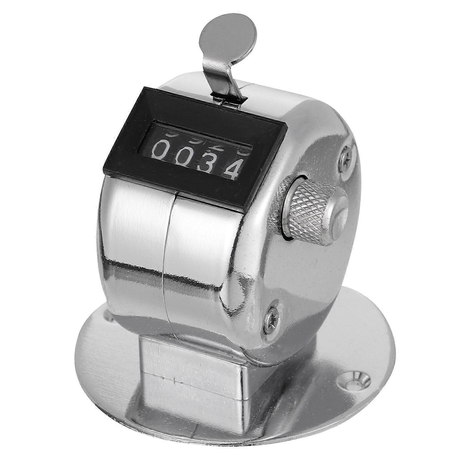 Mechanical Metal Tally Counter with Display and Flat Base – Durable High Strength Counting Recorder for People and Inventory Tracking