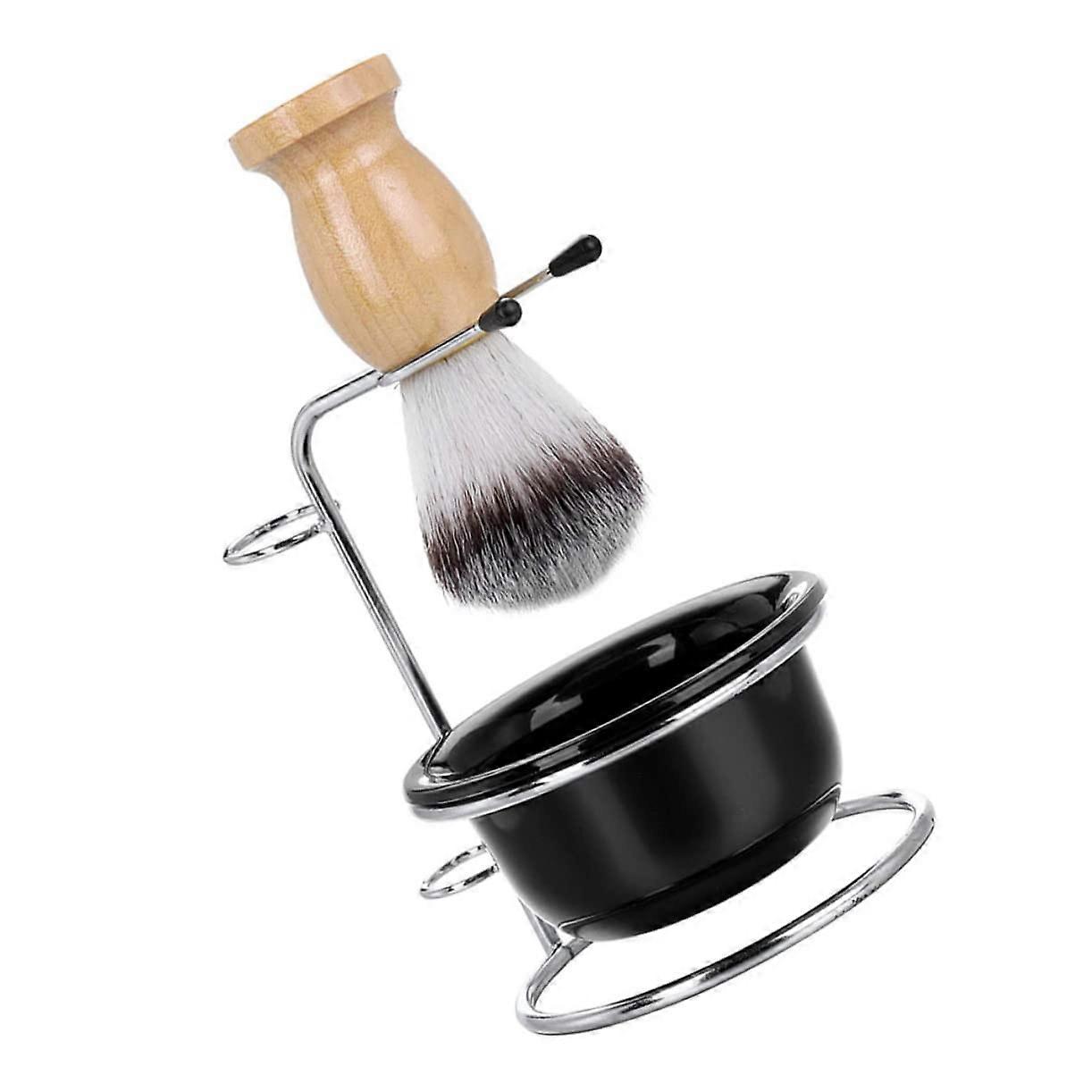 Beard Brush Set For Men, Beard Grooming Kit With Shaving Bowl, Shaving Brush, And Razor Holder
