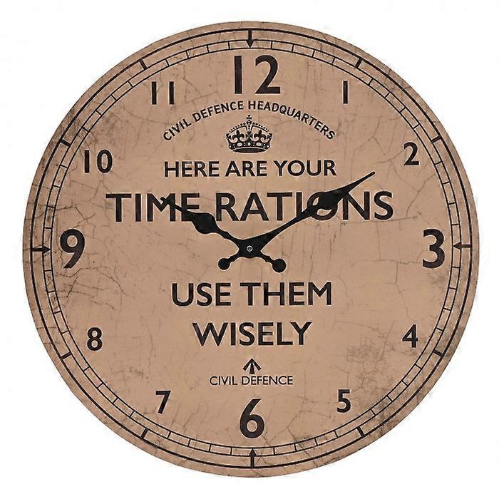 Civil Defence Wall Clock 30cm