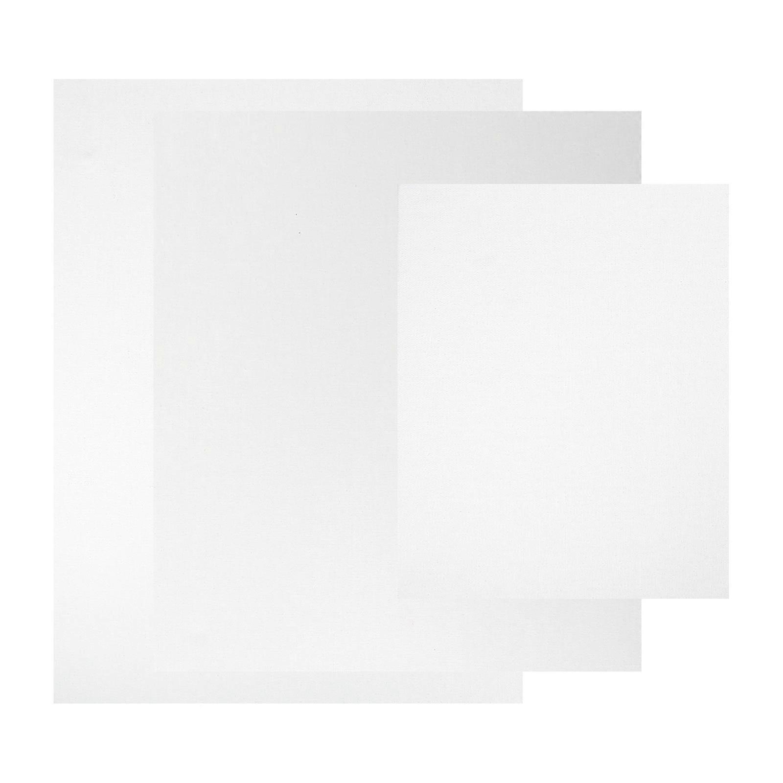 Oil Paint Board 3PCS Painting Canvas Panel Boards Art Supplies Indoor Art Drawing Rectangular White 40x30x05cm Wear Resistance