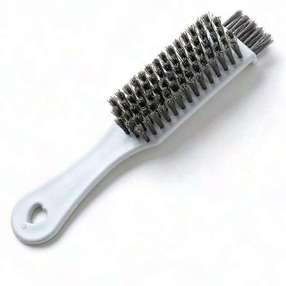 Long-Handle Cleaning Brush for Shoes with Polishing Function, Durable Plastic Design in Blue