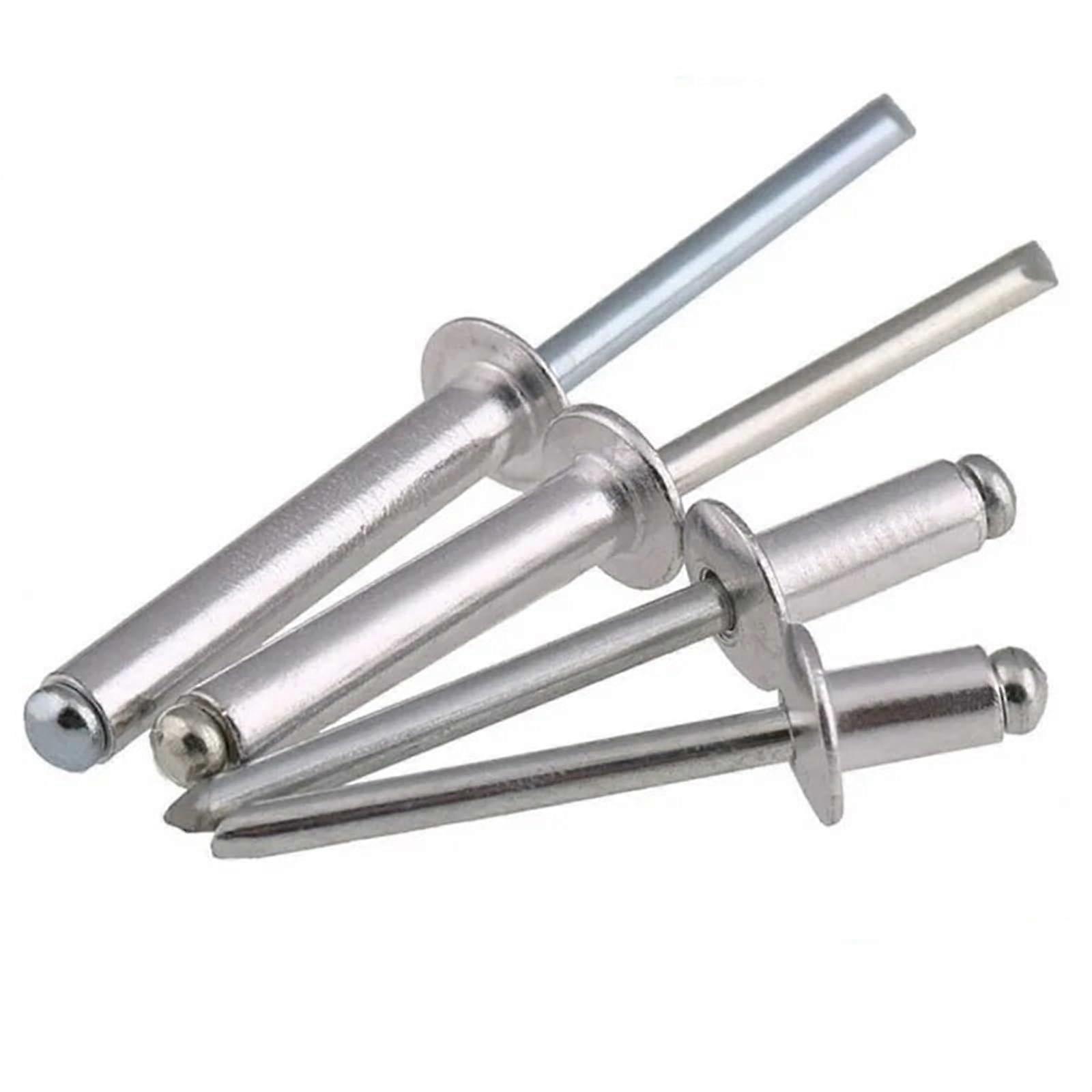Aluminium Dome Round Head Pop Open Hollow Pull Blind Rivets (M6.4, 22mm) 20Pcs