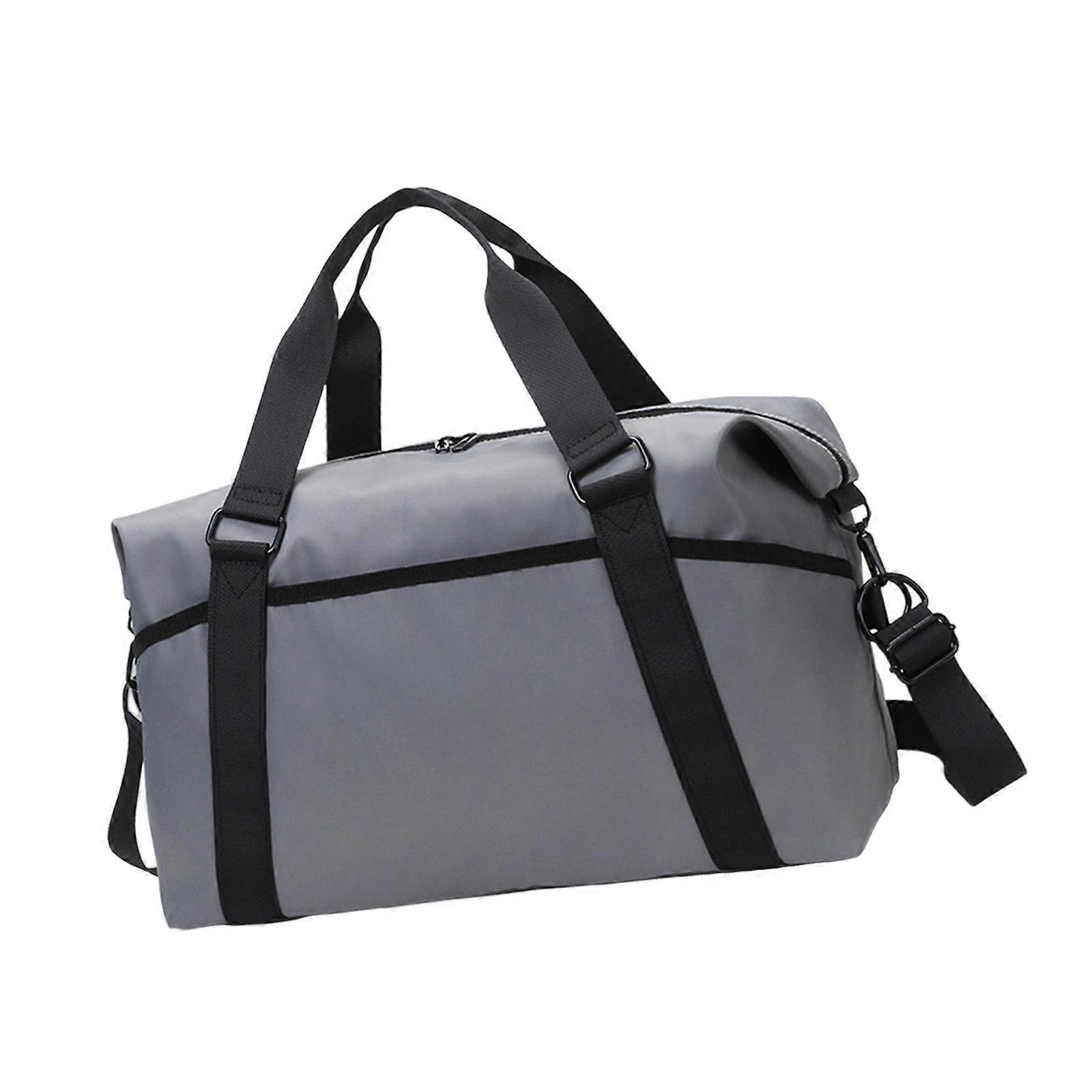 Lightweight Travel Organizer Bag With Reinforced Handles And Wet Dry Storage For Gym Enthusiasts Commuters  Gray