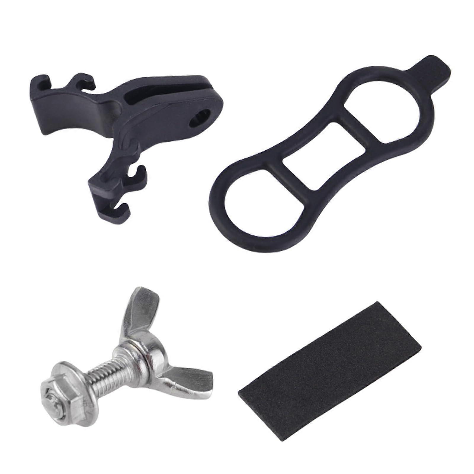 Bicycle Flashlight Holder Clip Quality Materials Improved Safety Firm Easy Installation For Cyclists Bicycles Lightweight Support Mounted Set 2