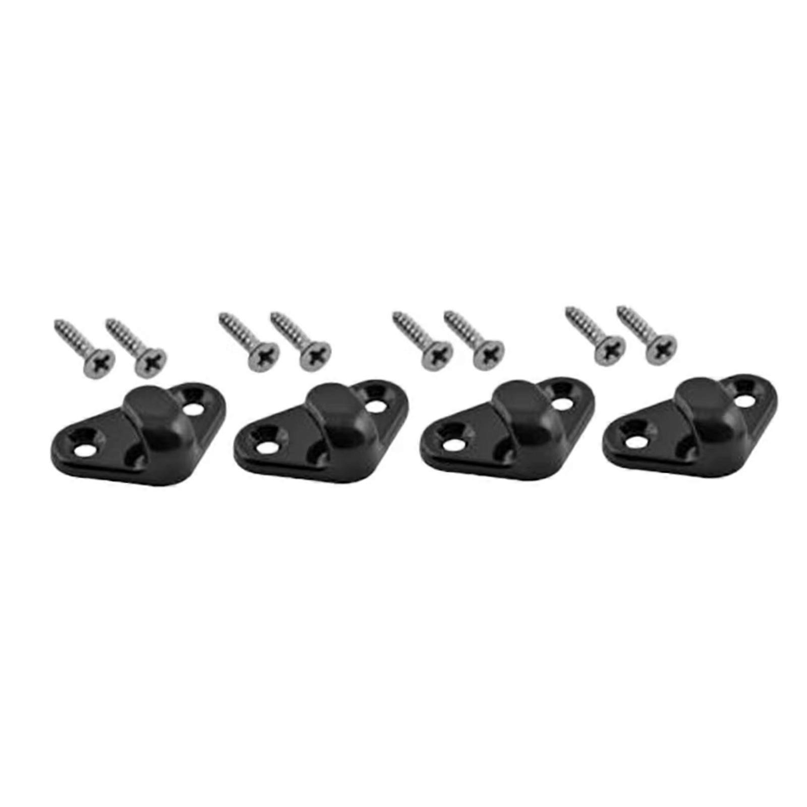 Nylons Kayak Lashing Hook Set, Bungee Shock Cord Hook Rigging Accessories with Stainless Steel Screws For Paddleboard Multicolor