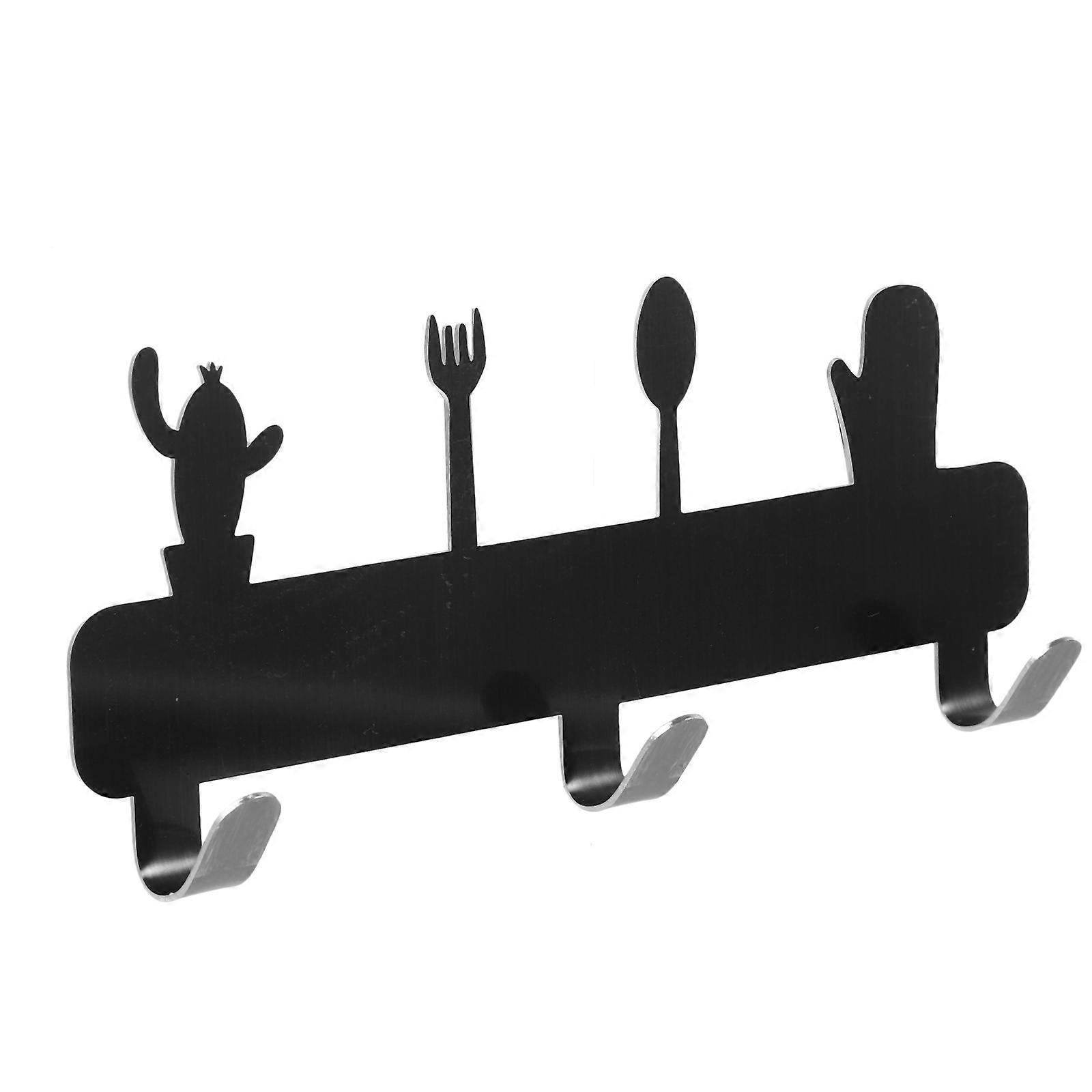 Metal Wall Hook Clothes Hook Rack Arc Shape Space Saving Non-Deformable Bathroom 1Pcs