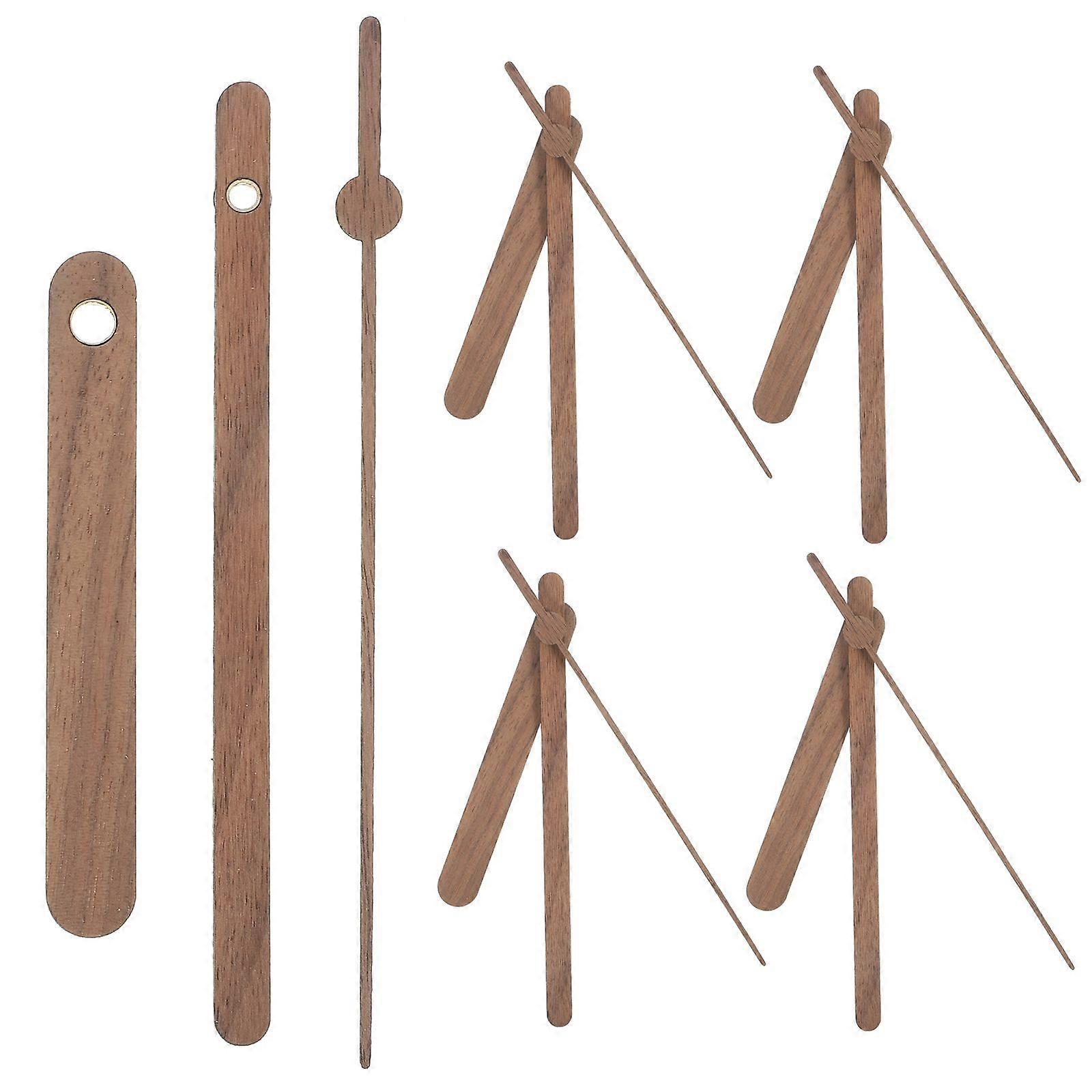 5 Sets Wooden Clock Hands Replacement Clock Hands Repair Clock Hands Hanging Clock Hands for DIY