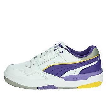 White/purple 400197 low sneakers