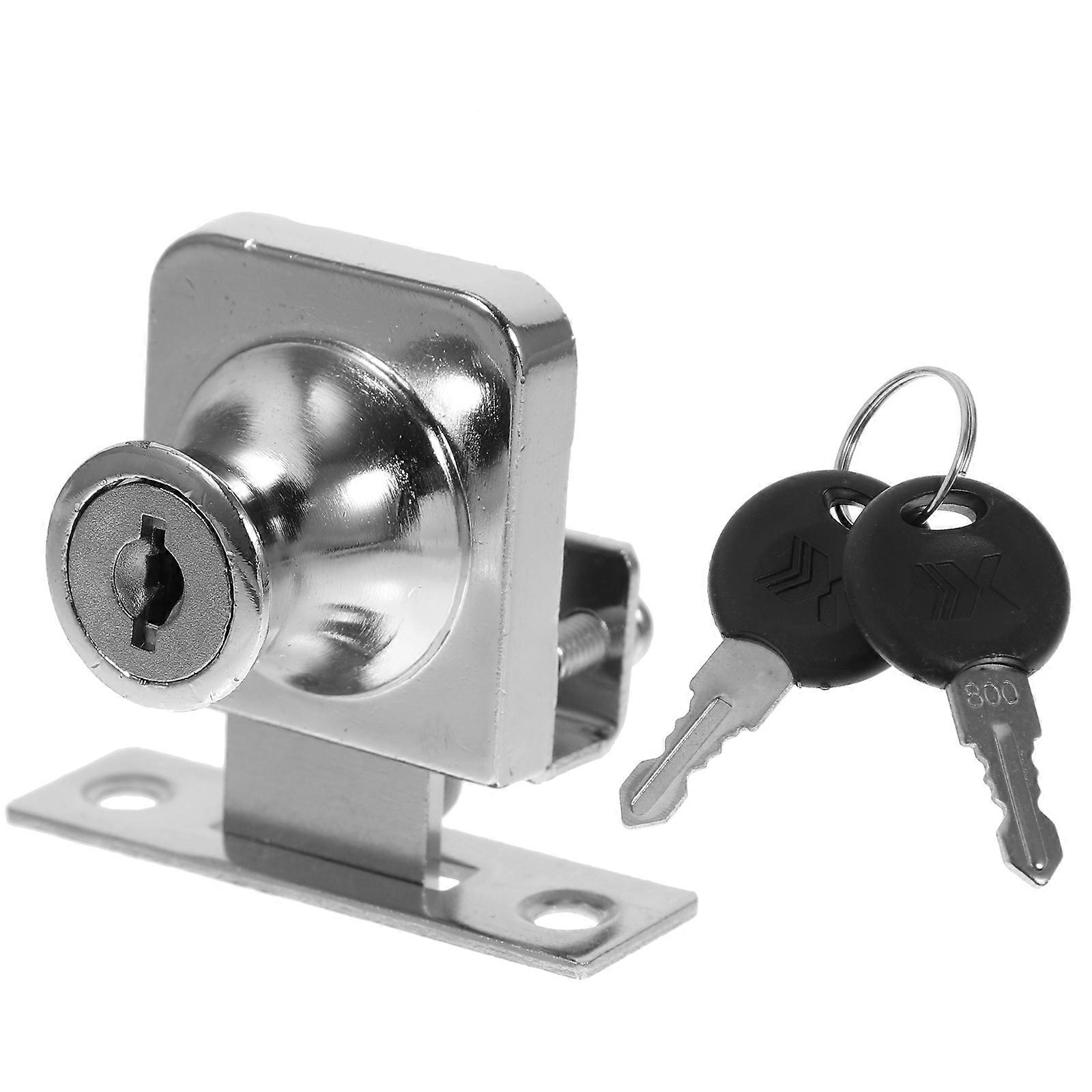 Sliding Glass Showcase Lock   Theft Resistant Design for Display Cabinets, Durable, No Drill Installation, Enhanced Security