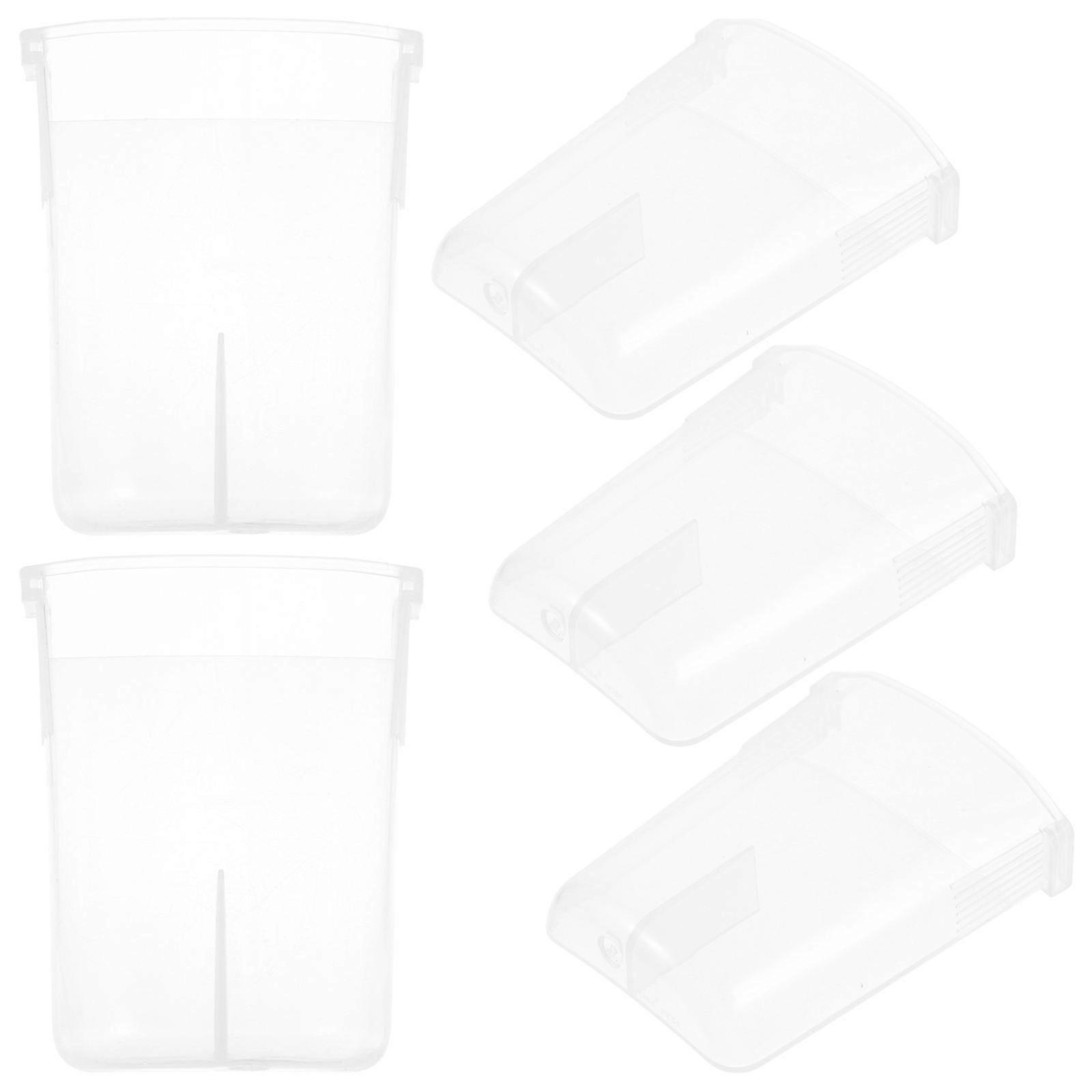 Condensation Collector Cups Household Users Rice Cooker Supplies Smooth Surface 7.5X6X2CM White PP 5Pcs