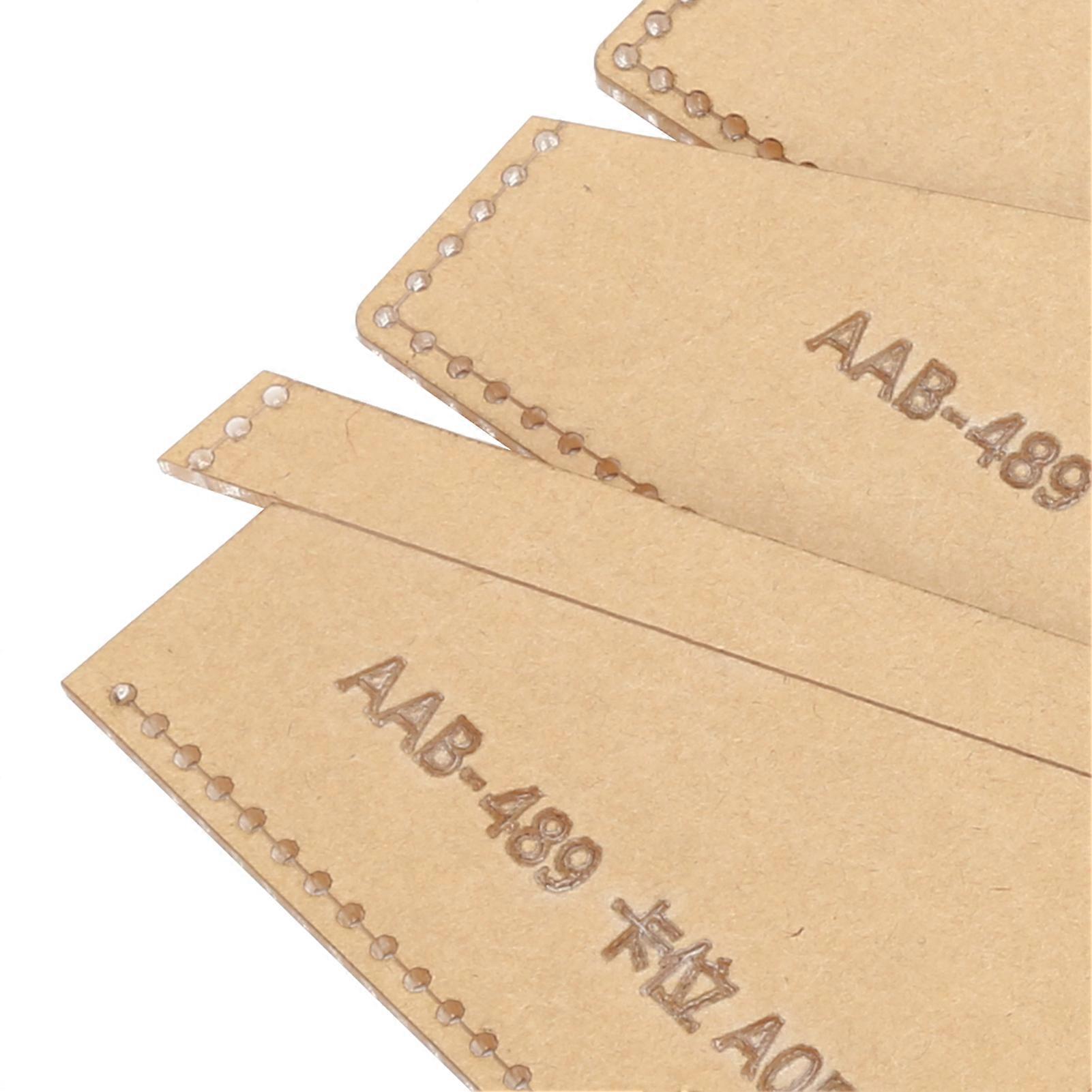 Clear Acrylic Purse Pattern Stencil Template Drawings Set Leather Hand Craft DIY Tool