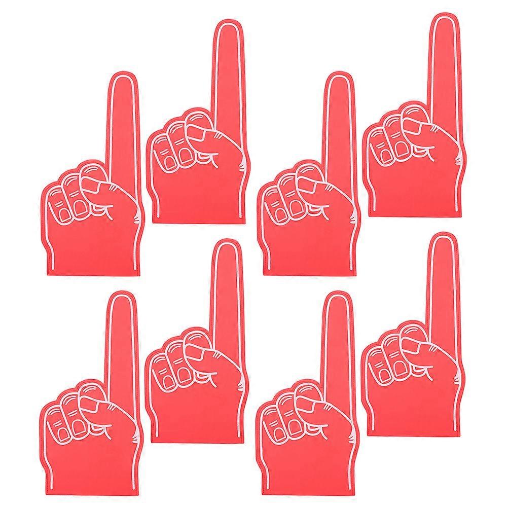 8pcs Foam Hand Cheerleading Props Event Sports Cheers Team Game Day Accessories Foam Fingers Gloves
