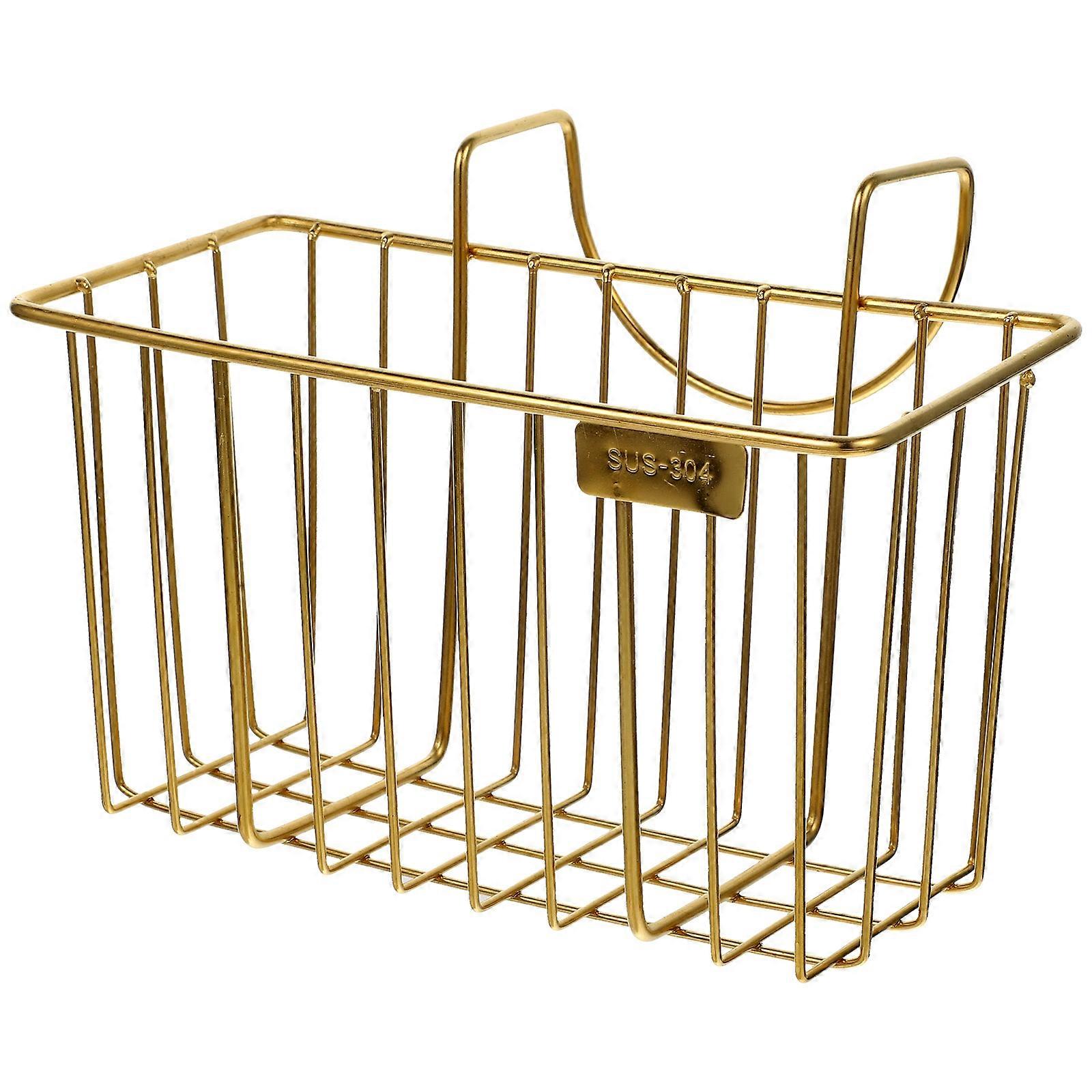 Stainless Steel Rabbit Feeder with Large Capacity for Pet Use Golden Color Fits Cages