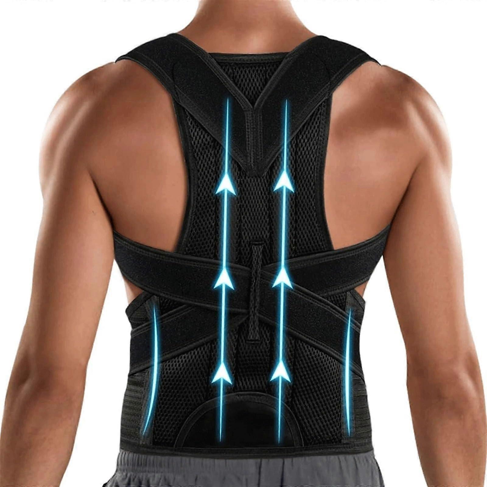 Back brace, Posture corrector, Back straightener, Scoliosis and hunchback corrector, Adjustable posture trainer (medium)