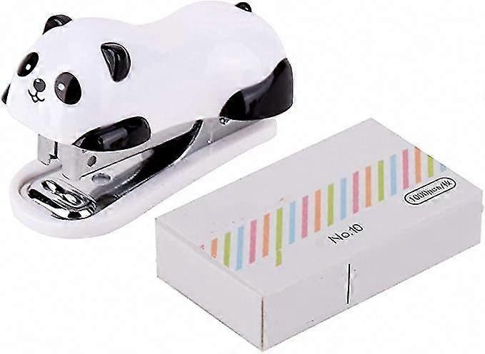 Cute Panda Mini Stapler - Portable Cartoon Office & Student Stationery Stapling Machine (1 Pc)
